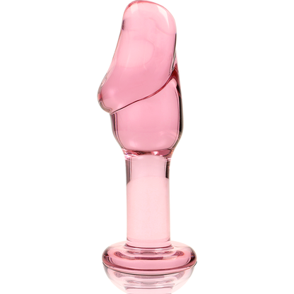 NEBULA SERIES BY IBIZA - MODEL 6 anale plug van borosilicaatglas, roze, 12.5 CM -O- 4 CM