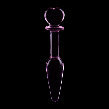 NEBULA SERIES BY IBIZA - MODEL 7 anale plug van borosilicaatglas, roze, 13.5 CM -O- 3 CM