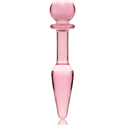 NEBULA SERIES BY IBIZA - MODEL 7 anale plug van borosilicaatglas, roze, 13.5 CM -O- 3 CM