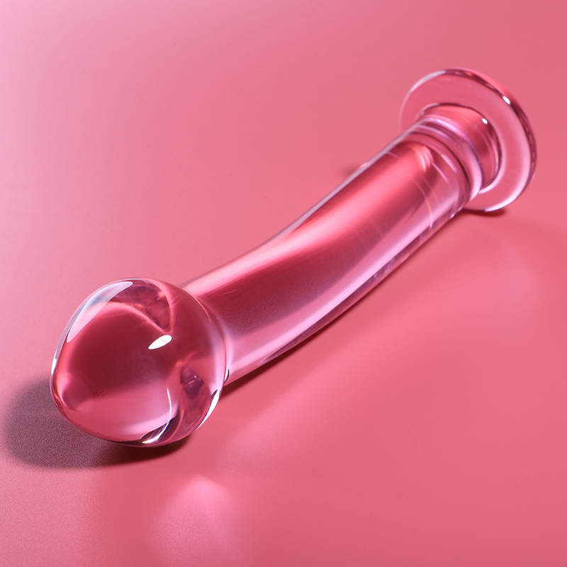 NEBULA SERIES BY IBIZA - MODEL 11 dildo van borosilicaatglas roze 16 CM -O- 3 CM