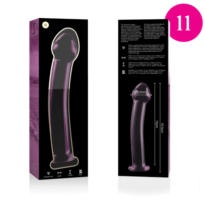 NEBULA SERIES BY IBIZA - MODEL 11 dildo van borosilicaatglas roze 16 CM -O- 3 CM