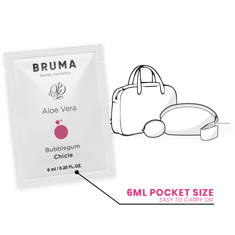 BRUMA - glijgel met aloë vera, kauwgomsmaak, 6 ML