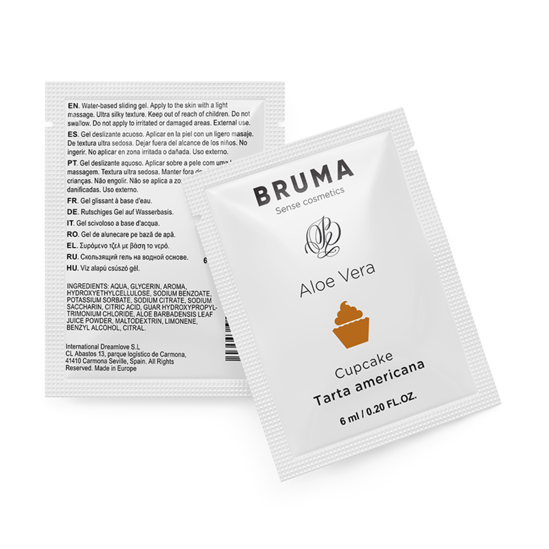 BRUMA - Schuivende aloe vera-gel, cupcake-smaak, 6 ML