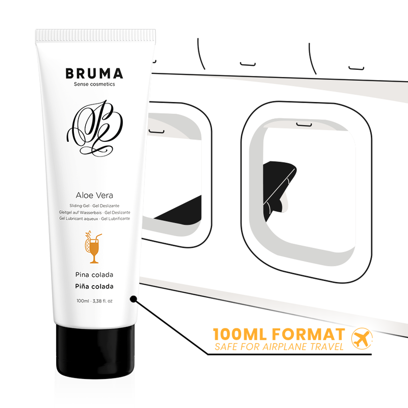 BRUMA - glijgel met aloë vera, piña-coladasmaak, 100 ML