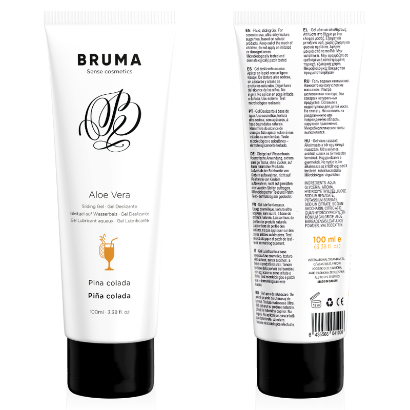 BRUMA - glijgel met aloë vera, piña-coladasmaak, 100 ML