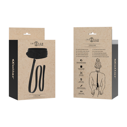 INTENSE - FETISH halsband van veganistisch leer