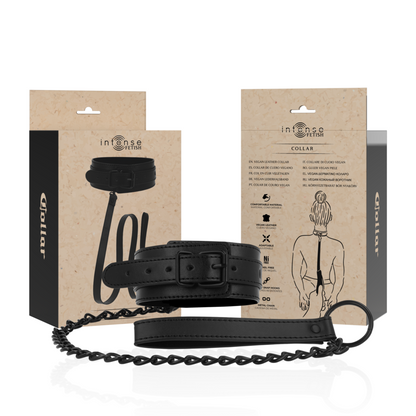 INTENSE - FETISH halsband van veganistisch leer