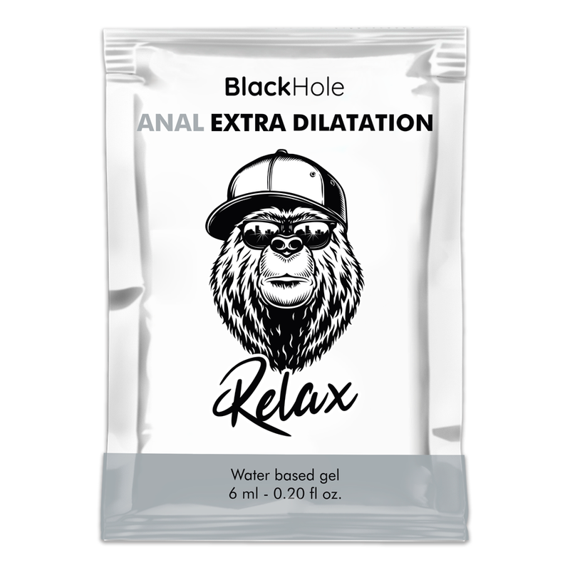 BLACK HOLE - GLIJMIDDEL OP WATERBASIS VOOR EXTRA DILATATIE 6 ML EENMALIGE DOSIS