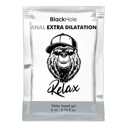 BLACK HOLE - GLIJMIDDEL OP WATERBASIS VOOR EXTRA DILATATIE 6 ML EENMALIGE DOSIS