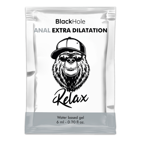 BLACK HOLE - GLIJMIDDEL OP WATERBASIS VOOR EXTRA DILATATIE 6 ML EENMALIGE DOSIS