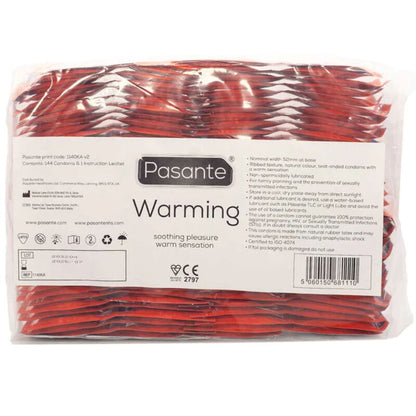 PASANTE - CONDOOMS MET VERWARMEND EFFECT ZAK 144 STUKS
