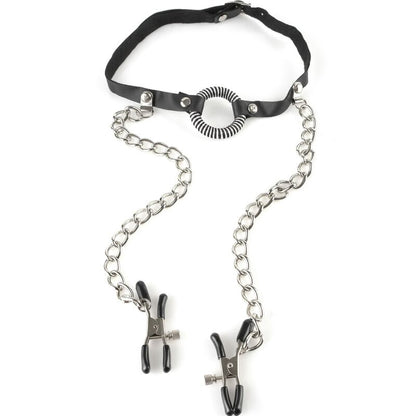 FETISH FANTASY SERIES - gag met tepelklemmen