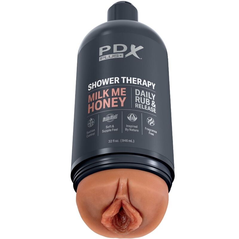 PDX PLUS - STROKER masturbator met discreet flesontwerp MILK ME HONEY CANDY SHAMPOO