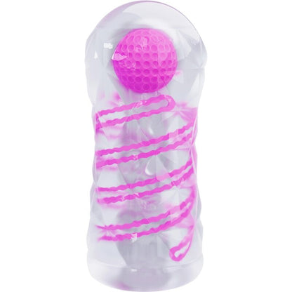 PRETTY LOVE - FANTASY-masturbator voor mannen met interne spiraal en transparante balletjes