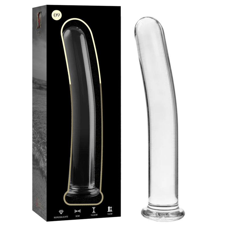 NEBULA SERIES BY IBIZA - MODEL 9 dildo van borosilicaatglas transparant 15.5 CM -O- 2.5 CM