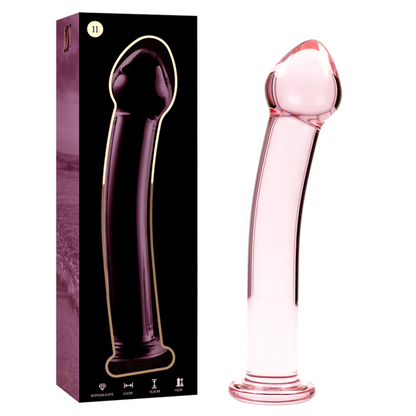 NEBULA SERIES BY IBIZA - MODEL 11 dildo van borosilicaatglas roze 16 CM -O- 3 CM
