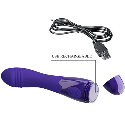 PRETTY LOVE - ELEMENTAL YOUTH paarse vibrerende dildo