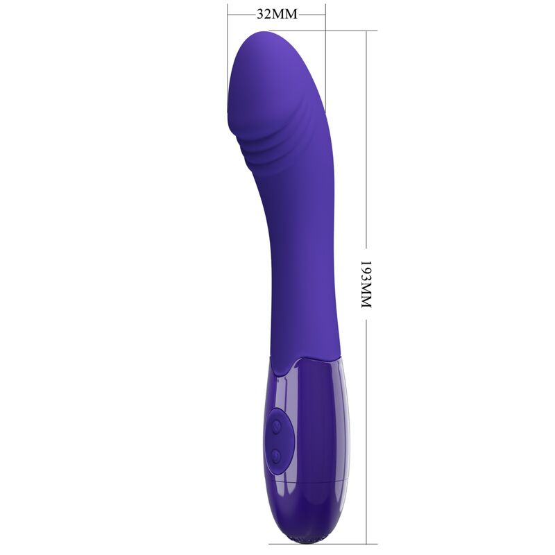 PRETTY LOVE - ELEMENTAL YOUTH paarse vibrerende dildo