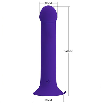 PRETTY LOVE - MURRAY YOUTH vibrerende dildo en oplaadbare paarse vibrator
