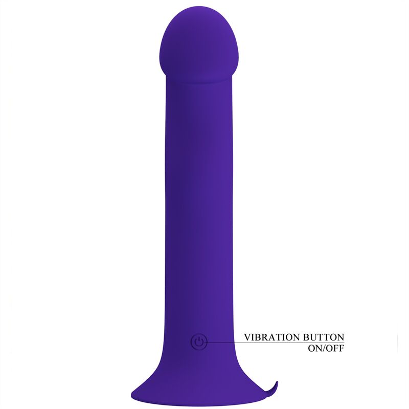 PRETTY LOVE - MURRAY YOUTH vibrerende dildo en oplaadbare paarse vibrator