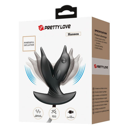 PRETTY LOVE - INFLATABLE & RECHARGEABLE opblaasbare en oplaadbare dolfijn-anale plug