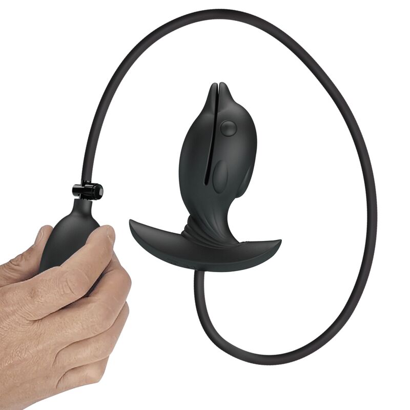 PRETTY LOVE - INFLATABLE & RECHARGEABLE opblaasbare en oplaadbare dolfijn-anale plug