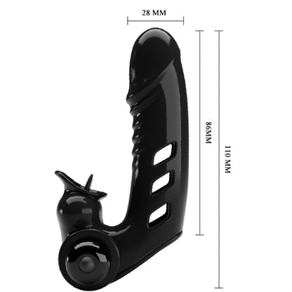PRETTY LOVE - CORBIN zwarte vibrator-vingerhoes