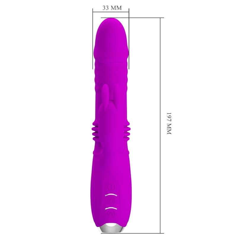 PRETTY LOVE - DOROTHY paarse oplaadbare konijnenvibrator
