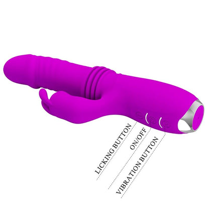 PRETTY LOVE - DOROTHY paarse oplaadbare konijnenvibrator