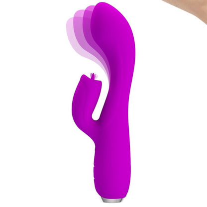 PRETTY LOVE - GLORIA paarse oplaadbare konijnenvibrator, waterdicht
