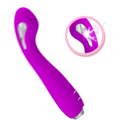 PRETTY LOVE - HECTOR paarse oplaadbare elektroschokvibrator, waterdicht