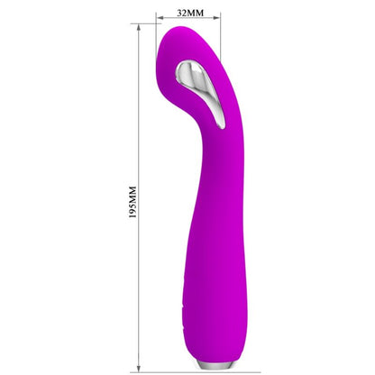 PRETTY LOVE - HECTOR paarse oplaadbare elektroschokvibrator, waterdicht