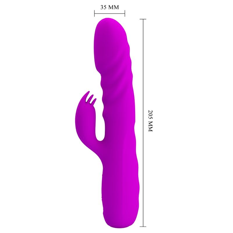 PRETTY LOVE - MELANIE paarse oplaadbare konijnenvibrator