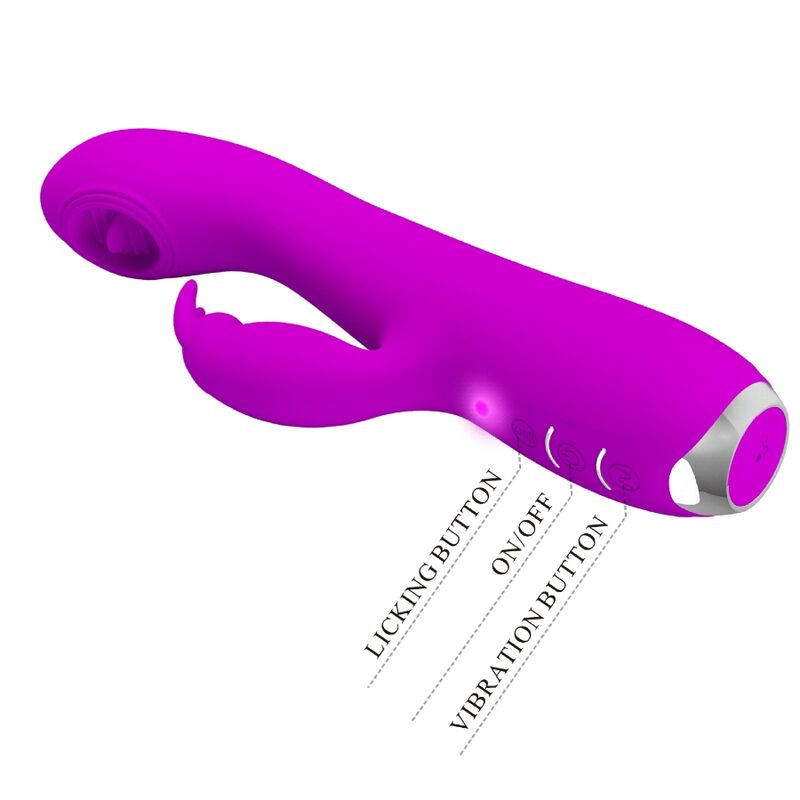 PRETTY LOVE - RACHEL oplaadbare vibrator met paarse zuignap