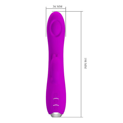 PRETTY LOVE - REGINA paarse oplaadbare vibrator met zuigfunctie en gel