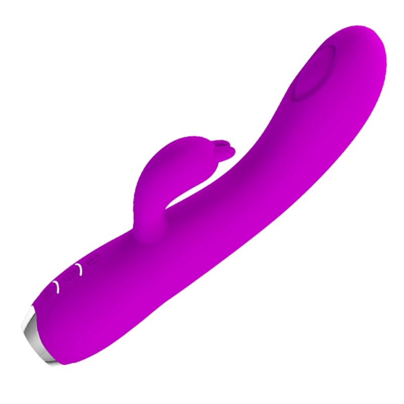 PRETTY LOVE - REGINA paarse oplaadbare vibrator met zuigfunctie en gel