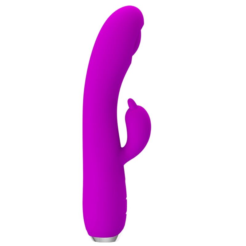 PRETTY LOVE - REGINA paarse oplaadbare vibrator met zuigfunctie en gel