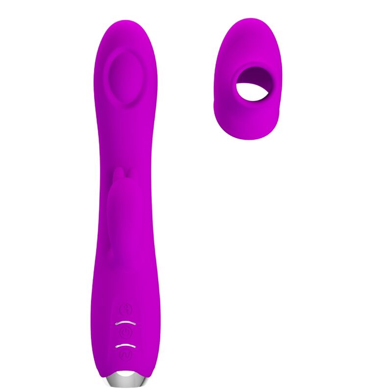 PRETTY LOVE - REGINA paarse oplaadbare vibrator met zuigfunctie en gel