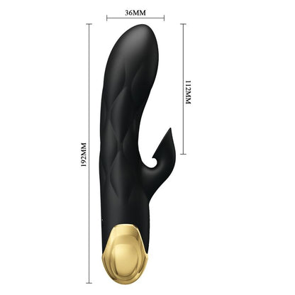 PRETTY LOVE - BLACK oplaadbare luxe vibrator met vergulde afwerking