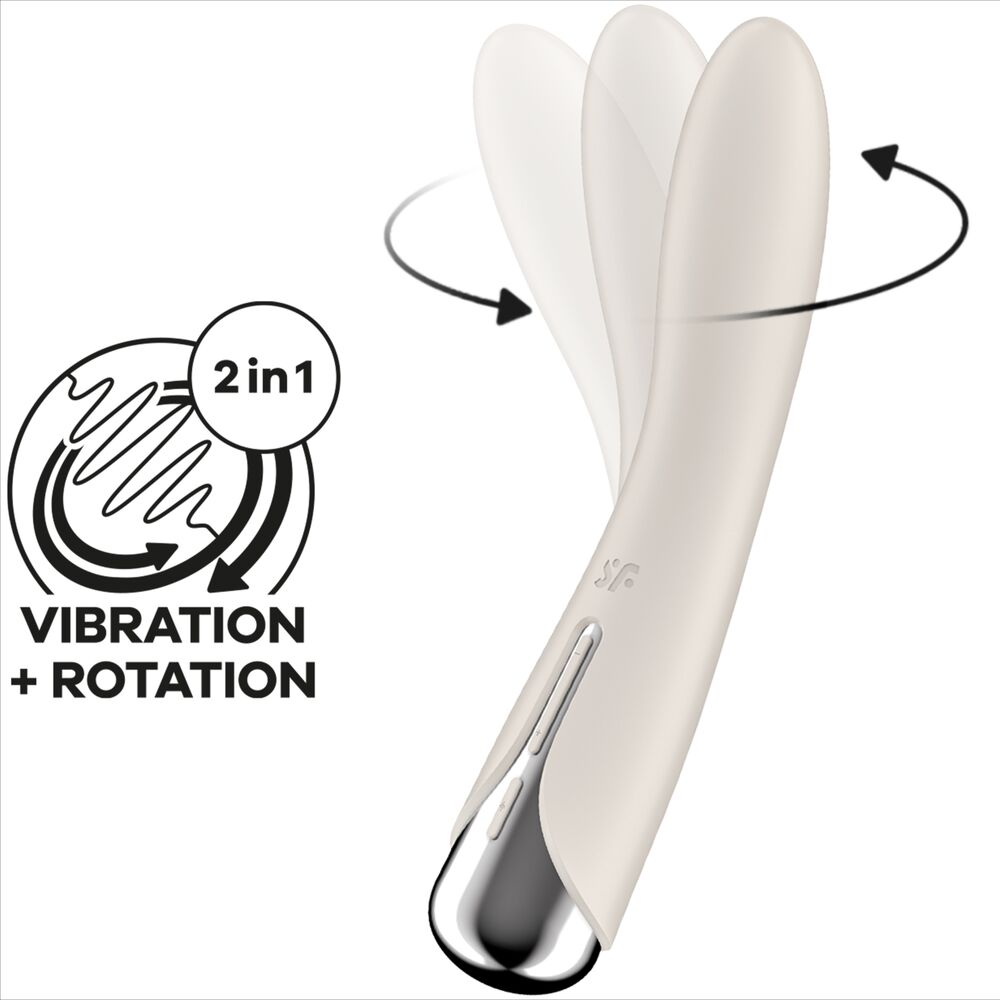 SATISFYER - SPINNING VIBE 1 G-SPOT BEIGE ROTERENDE VIBRATOR