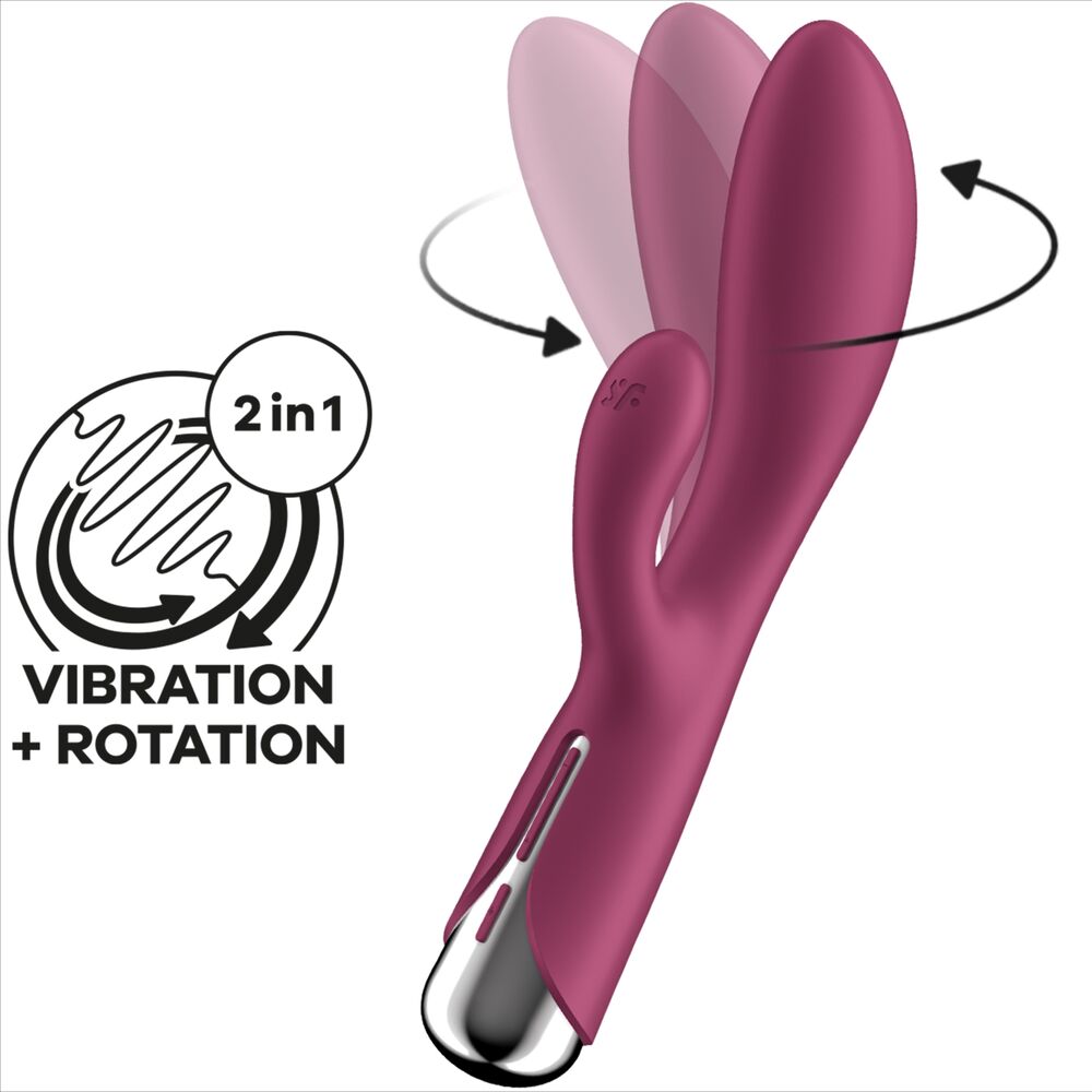 SATISFYER - SPINNING RABBIT 1 STIMULATIE VAN CLITORIS EN RODE G-SPOT