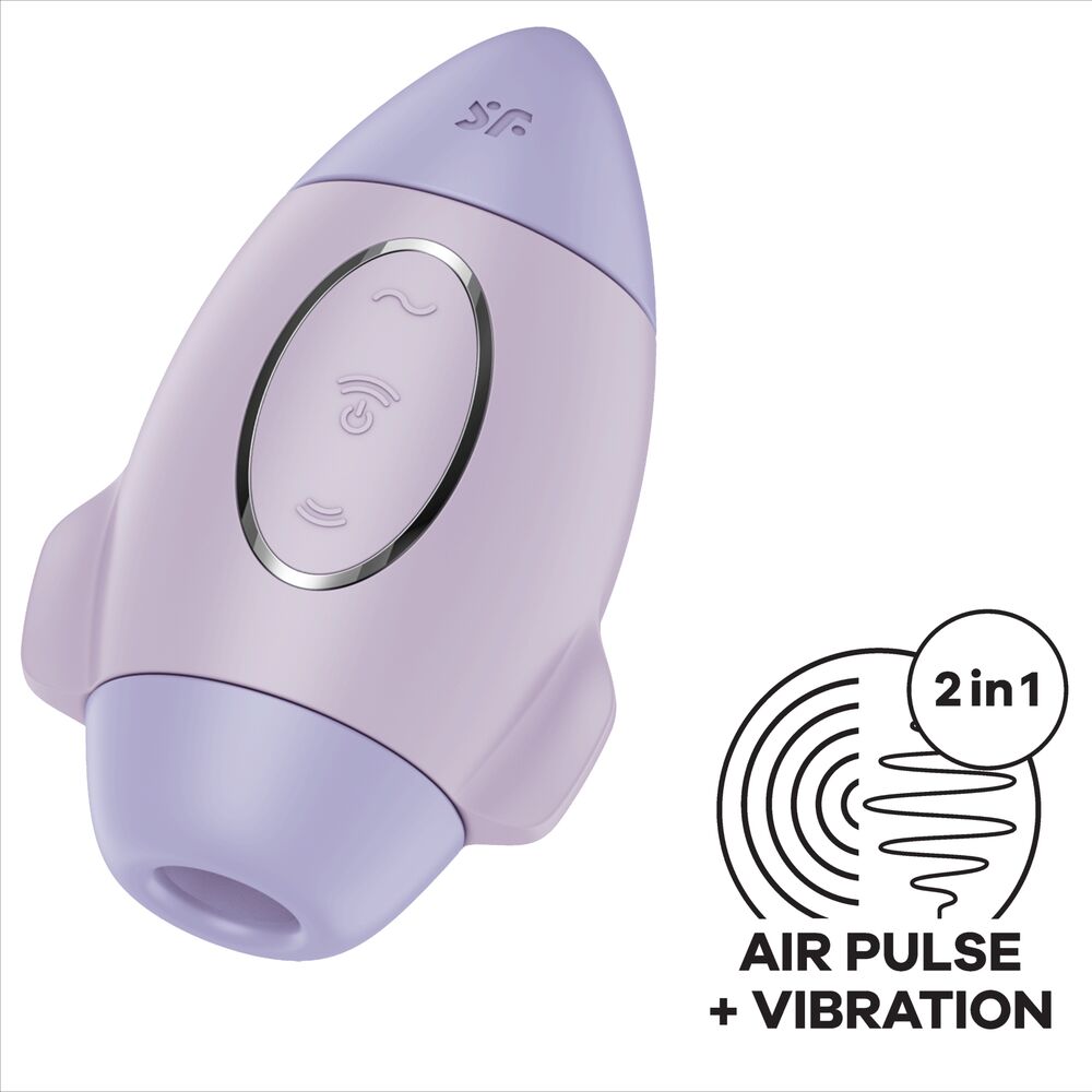 SATISFYER - MISSION CONTROL LILA KLEINE DUBBELE-IMPULSVIBRATOR