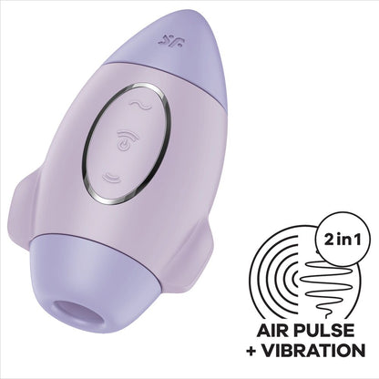 SATISFYER - MISSION CONTROL LILA KLEINE DUBBELE-IMPULSVIBRATOR
