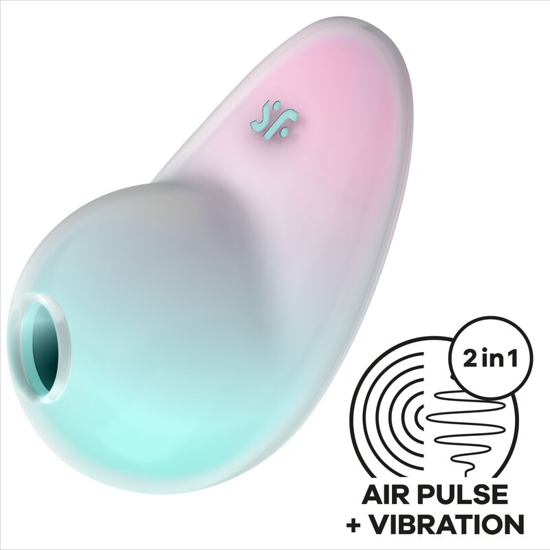 SATISFYER - PIXIE DUST blauwe luchtpulsstimulator