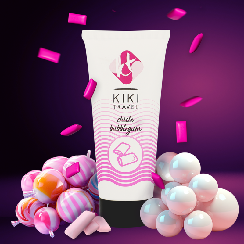 KIKÍ TRAVEL - BUBBELGUMSMAAK GLIJMIDDEL 50 ML