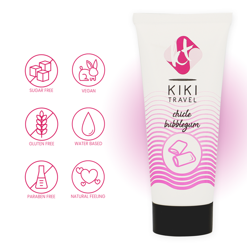 KIKÍ TRAVEL - BUBBELGUMSMAAK GLIJMIDDEL 50 ML