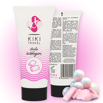 KIKÍ TRAVEL - BUBBELGUMSMAAK GLIJMIDDEL 50 ML