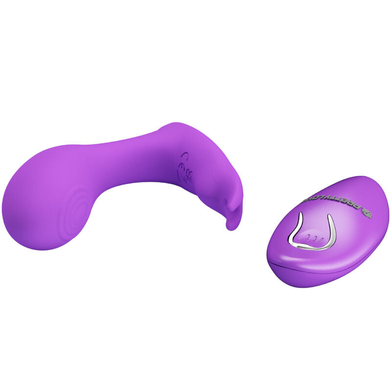 PRETTY LOVE - IDABELLE trillings- en pulserende afstandsbediening violet