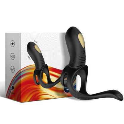 ARMONY - JOY JUMPER RINGVIBRATOR VOOR KOPPELS & ANALE PLUG ZWART