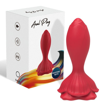 ARMONY - PINK vibrator en anaalplug, klein, met afstandsbediening, rood